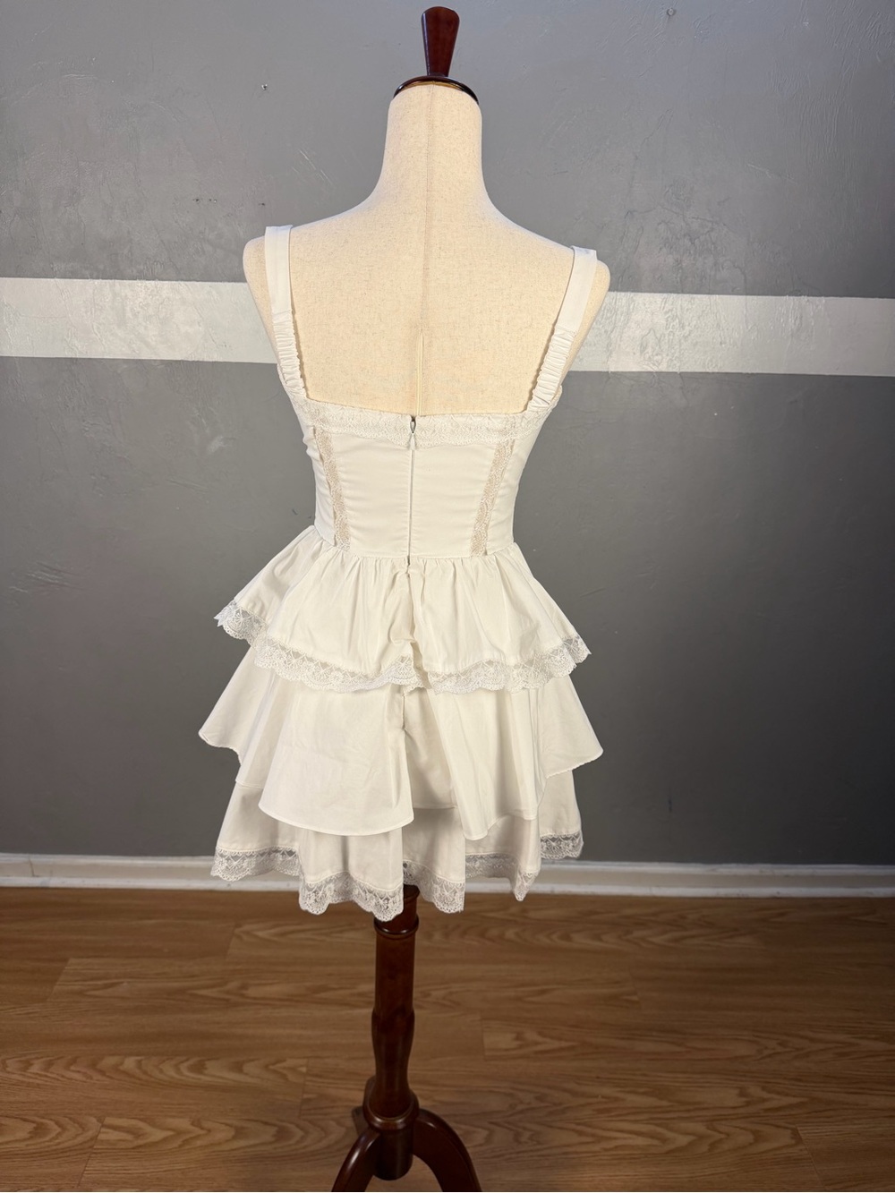 Mistress Rocks Tired Lace Trim Mini Dress - Picture 7 of 14